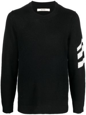 Кашмирен пуловер Zadig&voltaire черно
