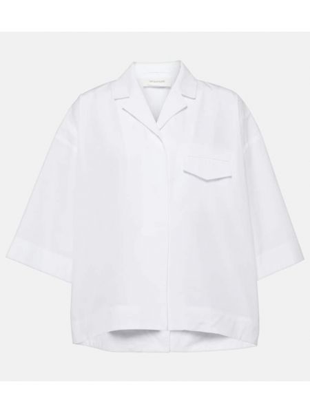 Camicia di cotone oversize Sportmax bianco