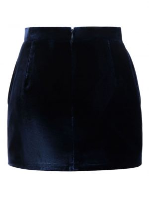 Aksamitna mini spódniczka Bally niebieska