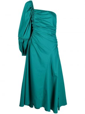 Асиметрична памучна миди рокля Ulla Johnson зелено