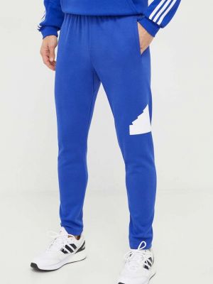 Панталон с принт Adidas синьо