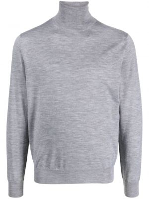 Pull en tricot col rond Canali gris