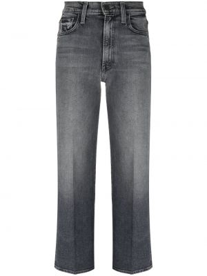 Straight jeans mit reißverschluss Mother grau