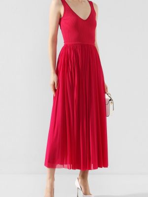 Платье из вискозы Alexander Mcqueen розовое