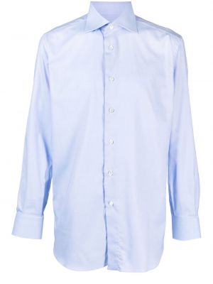 Hemd aus baumwoll Brioni blau