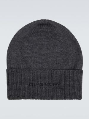 Vilnonis siuvinėtas kepurė Givenchy juoda