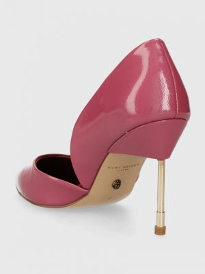 Pantofi cu toc din piele Kurt Geiger London roz