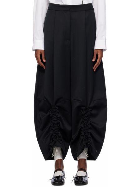 Черные брюки с рюшами Simone Rocha