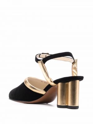Semišové sandály Salvatore Ferragamo černé