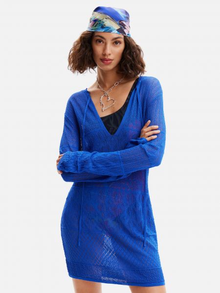 Šaty Desigual modrá