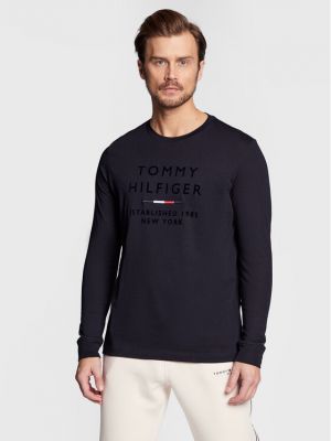 T-shirt a maniche lunghe Tommy Hilfiger blu