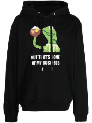 Hoodie con stampa Mostly Heard Rarely Seen 8-bit Nero