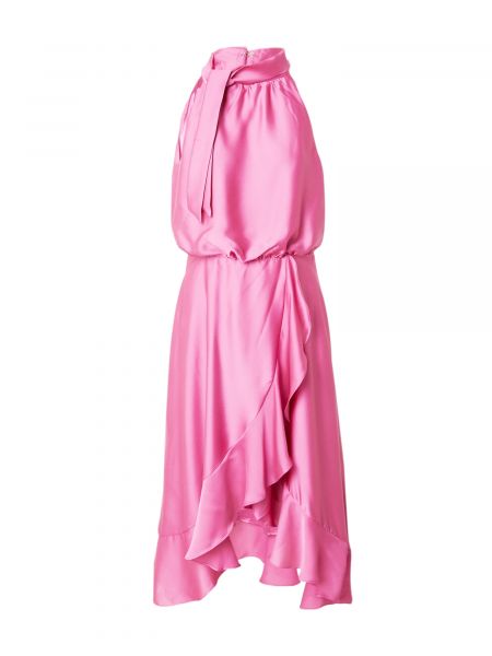 Šaty s golierom Swing ružová
