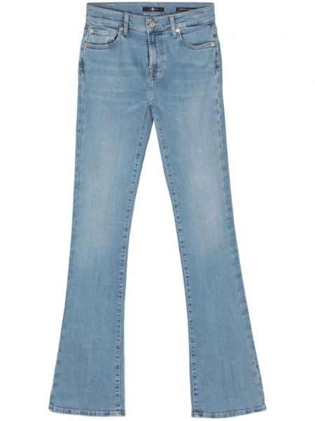 Slim fit skinny jeans aus baumwoll ausgestellt 7 For All Mankind