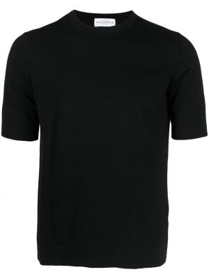 T-shirt en coton avec manches courtes Ballantyne noir