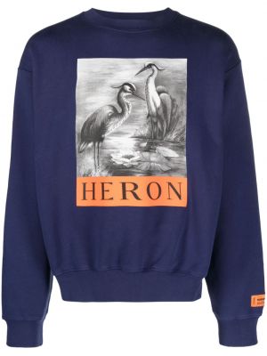Sweatshirt mit print Heron Preston blau