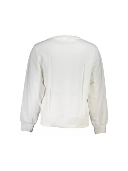 Bluza bawełniana z nadrukiem Calvin Klein biała
