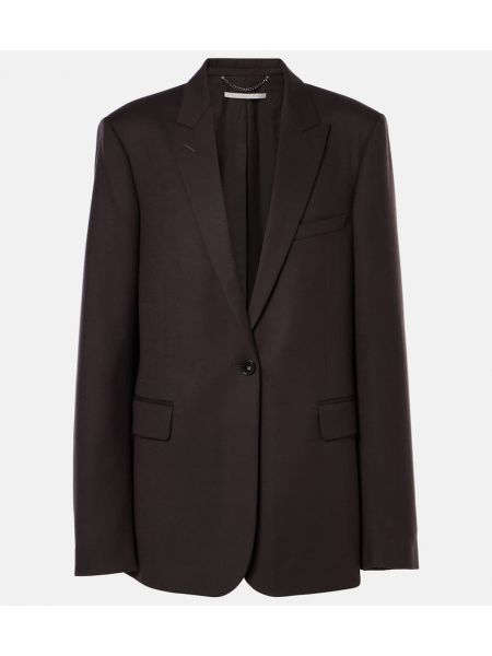 Yün blazer Stella Mccartney kahverengi