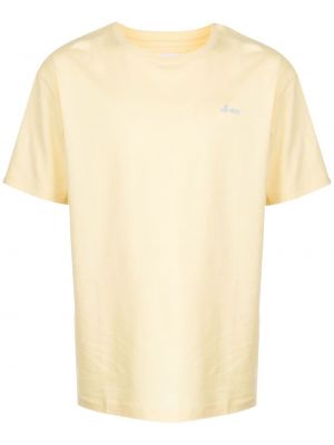 Koszulka bawełniana z nadrukiem Off Duty żółta