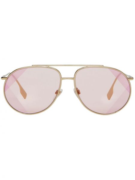 Dryžuotos akiniai nuo saulės oversize Burberry