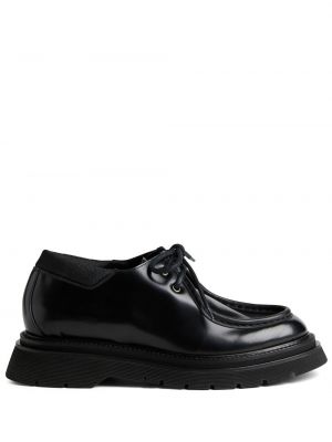 Pantofi loafer cu șireturi din piele de lac Dsquared2 negru