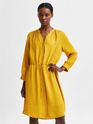 Sukienka Selected Femme żółta