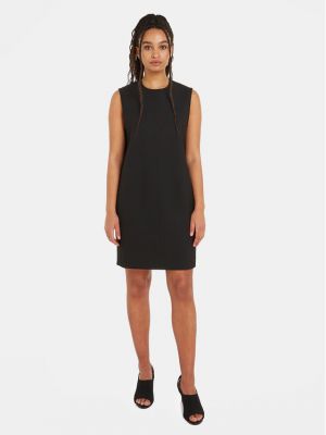 Voľné priliehavé šaty Calvin Klein čierna