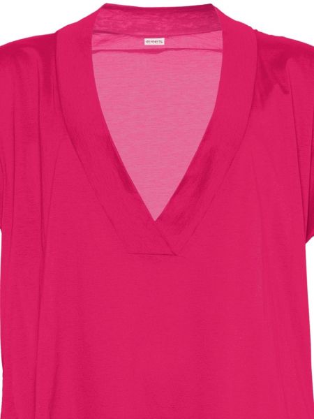 Oversize t-krekls Eres rozā