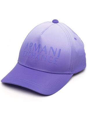 Trykt cap Armani Exchange lilla