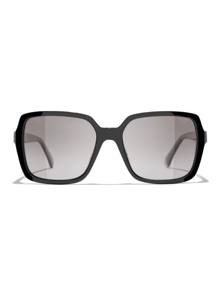 Okulary przeciwsłoneczne skórzane Chanel