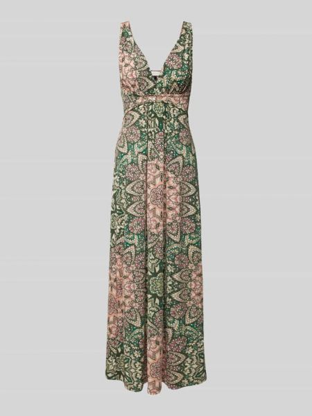 Sukienka midi z nadrukiem Apricot zielona