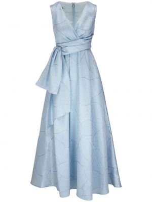 Вечерна рокля с v-образно деколте от креп Talbot Runhof