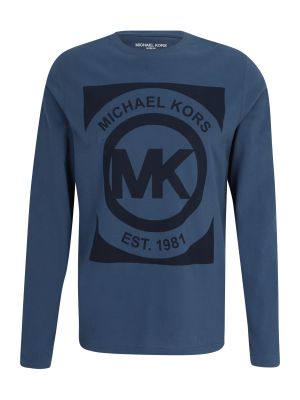 Tricou cu mânecă lungă Michael Kors albastru