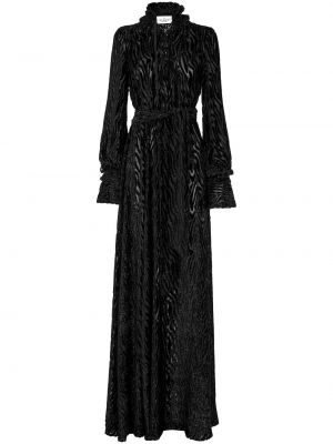 Κοκτέιλ φόρεμα από σιφόν Philipp Plein μαύρο