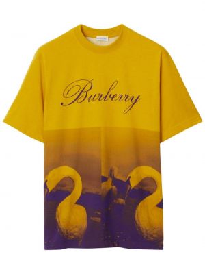 Bavlnené tričko s potlačou Burberry
