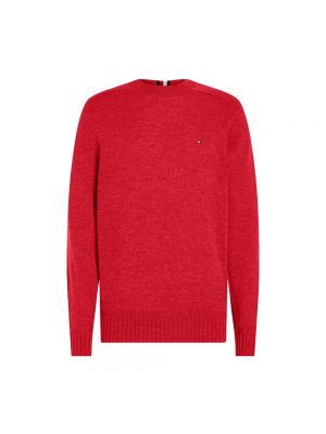 Merinowolle pullover Tommy Hilfiger rot