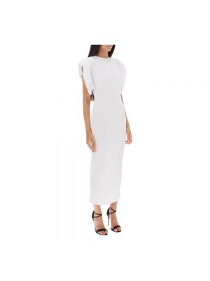 Biała sukienka midi Wardrobe.nyc