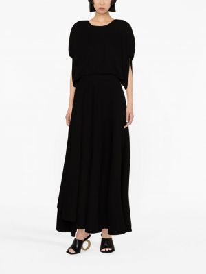 Drapované mini šaty Styland černé