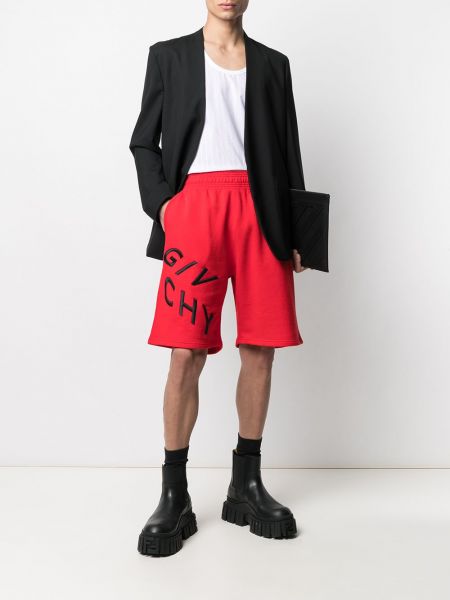 Pantalones cortos deportivos Givenchy rojo