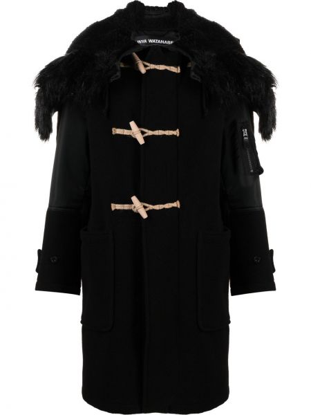 Длинное пальто Junya Watanabe - черный