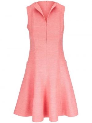 Памучна копринена коктейлна рокля без ръкави Akris Punto розово
