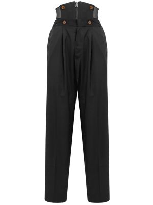 Pantaloni a vita alta Vivienne Westwood nero
