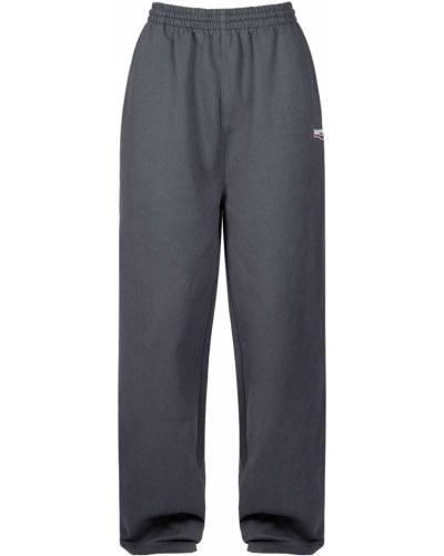 Pantaloni de jogging din bumbac Balenciaga gri