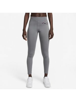 Leggings en coton en jersey Nike gris