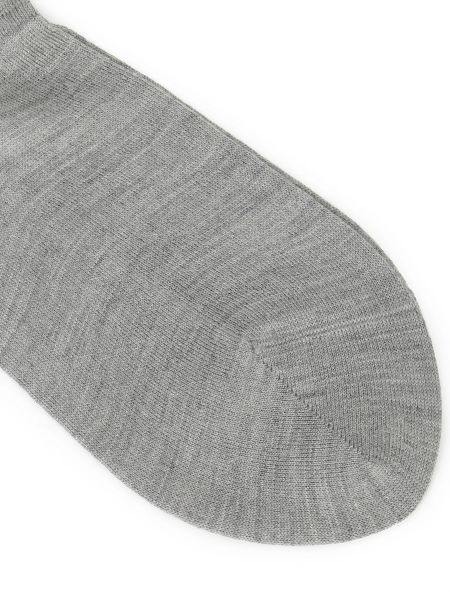Шелковые шерстяные носки из шерсти мериноса Falke серые