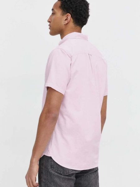 Bavlněná košile Superdry růžová