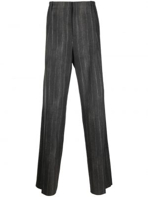 Pantaloni a righe Versace grigio