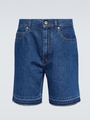 Kratke jeans hlače Loewe modra