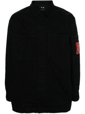 Памучна риза 44 Label Group черно