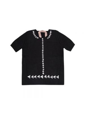 Haut en coton en tricot Nº21 noir